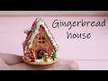 Gingerbread house for Christmas🎅. Polymer clay. Tutorial. DIY. Пряничный домик на Рождество🎅