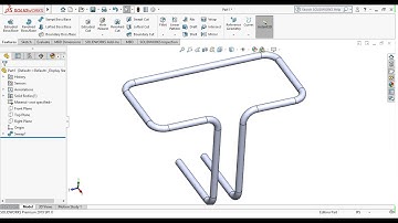 Solidworks advanced tutorials : 3D pipe modeling using 3D sketch