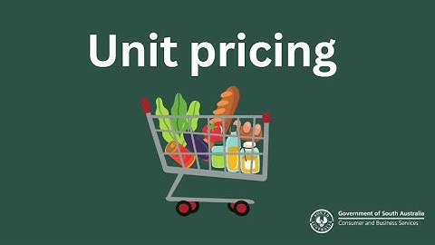 Unit pricing video