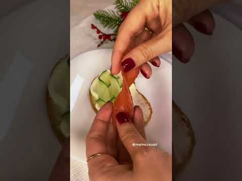 Закусочные бутерброды 👍 #закуска #новогодниерецепты