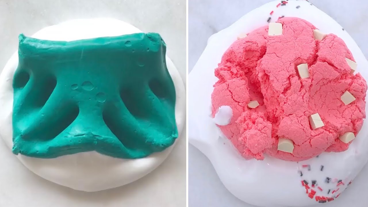 Clay slime mixing Best Satisfying slime ASMR compilation