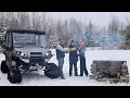 Winter Day Trip to the OFF-GRID Property | Cooking on the Fire and Checking Game Cameras