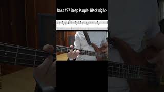 Bass#37 #bassguitar #popbass #slapbass #bassline   #bassguitarlick #basslick #deeppurple #blacknight