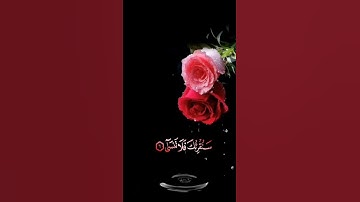 صباح الخير🌷حالات واتس اب مقاطع قصيره🌷قران كريم سورة الأعلى سبح اسم ربك الأعلى🌷احمد النفيس بدون حقوق