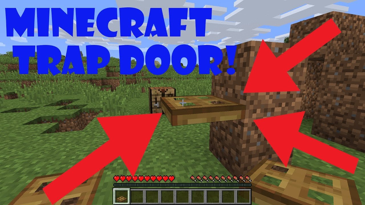 MINECRAFT TUTORIAL PART 2: TRAP DOOR - YouTube