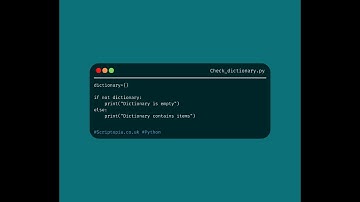 Python Dictionaries - Check if a dictionary is empty