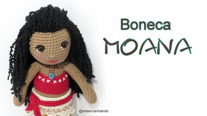 Receita Crochê em PDF - Moana Amigurumi - RGB