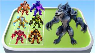 Merging Werewolf to MAX LEVEL! - Crystal Werewolf Element Fight screenshot 5