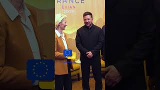 EU Talks Begin for Ukraine: Von der Leyen, Costa and Zelenskyy Celebrate at G7 Évian