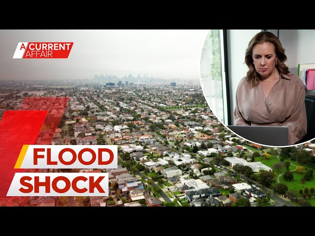 Homeowners blindsided by property price plummet due to flood map changes | A Current Affair class=