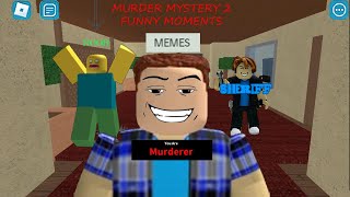 ROBLOX MURDER MYSTERY 2 FUNNY MOMENTS (MEMES) #1