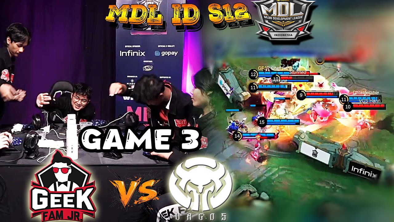 Geek Fam JR vs Vagos Game 3 - MDL Indonesia Season 12