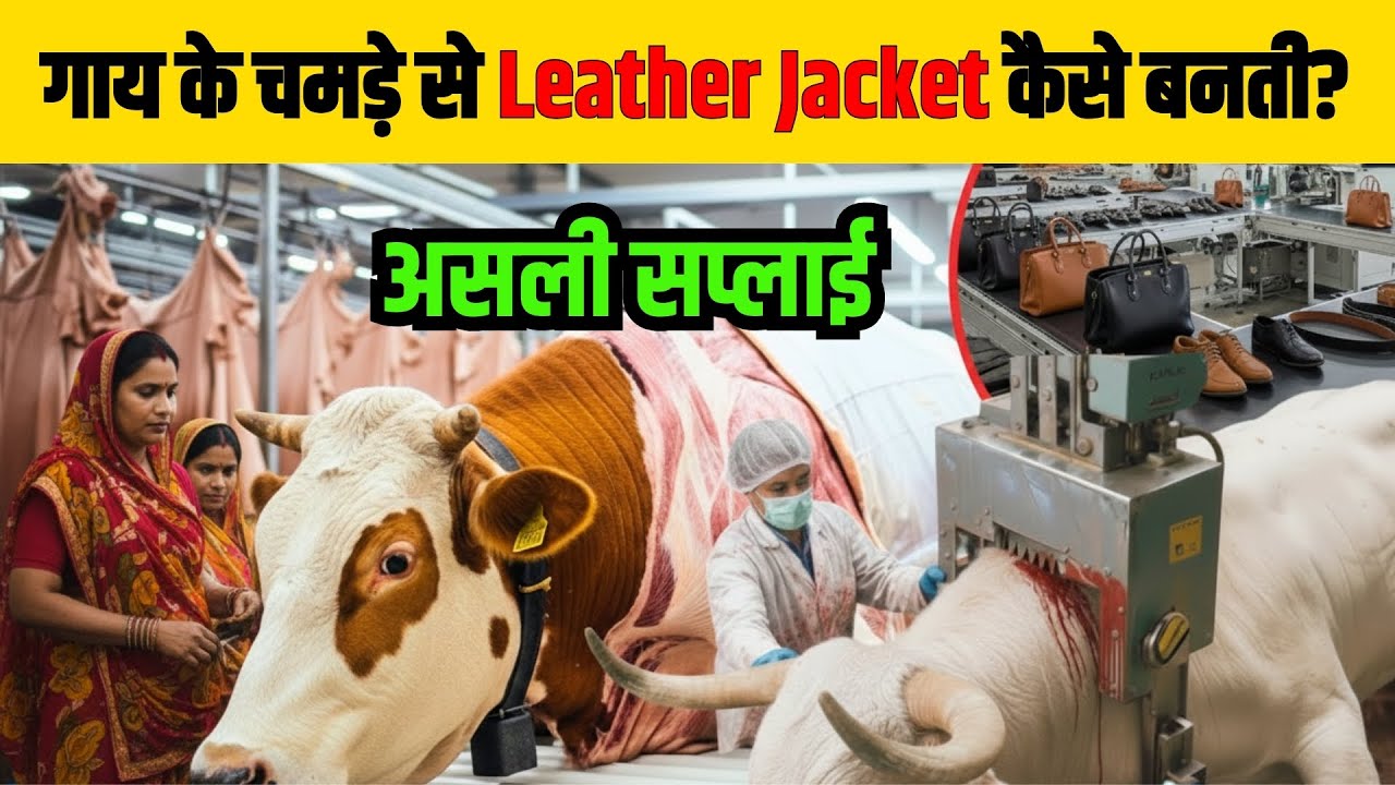 Shocking! गाय के चमड़े से Leather Jacket कैसे बनती? | Modern Factory