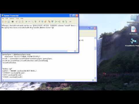 ST 4U 153: Handling Database Framework Errors in VA Smalltalk