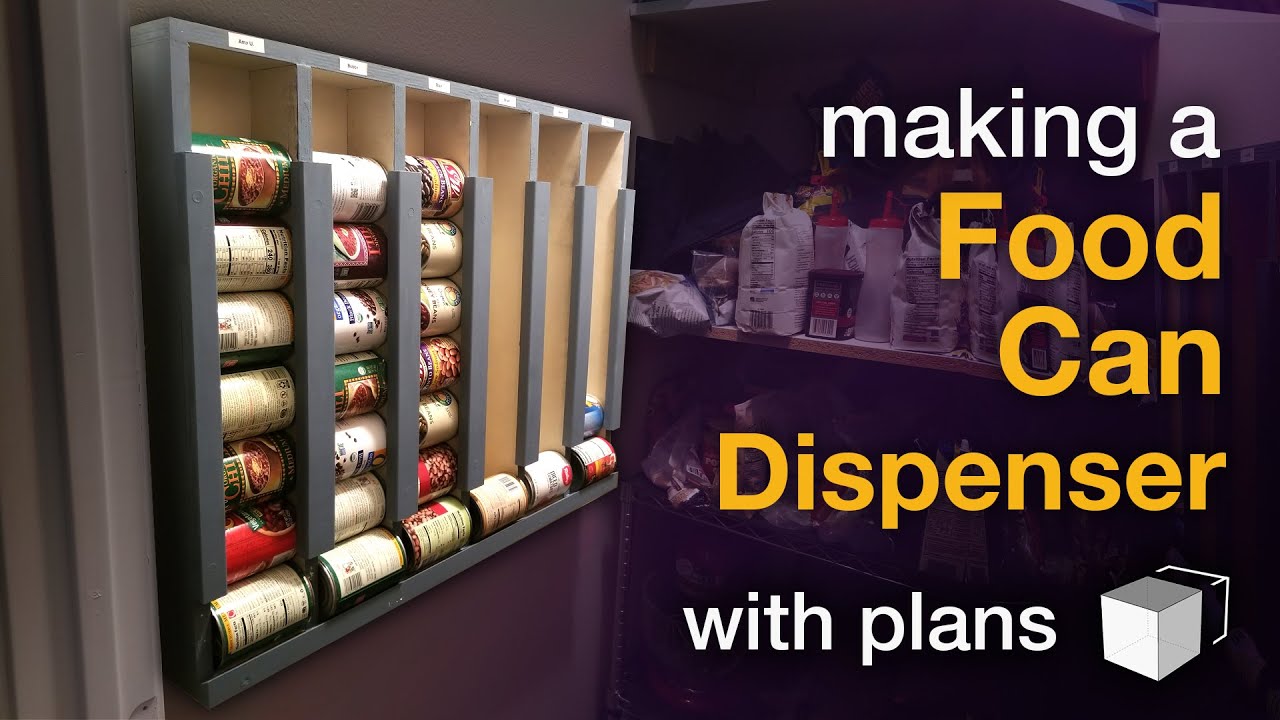DIY Food Can Dispenser - with plans 