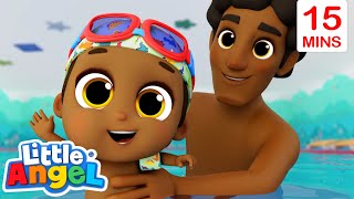 Swimming Lessons | Little Angel Sing Along Songs for Kids | Moonbug Kids Karaoke Time by Moonbug Kids - Karaoke Time 34,536 views 3 weeks ago 14 minutes, 15 seconds