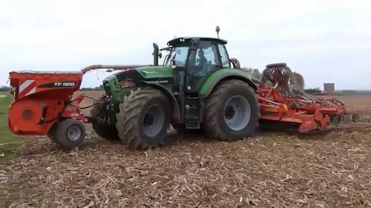 Semis de blé Deutz-Fahr TTV 7250 / Kuhn