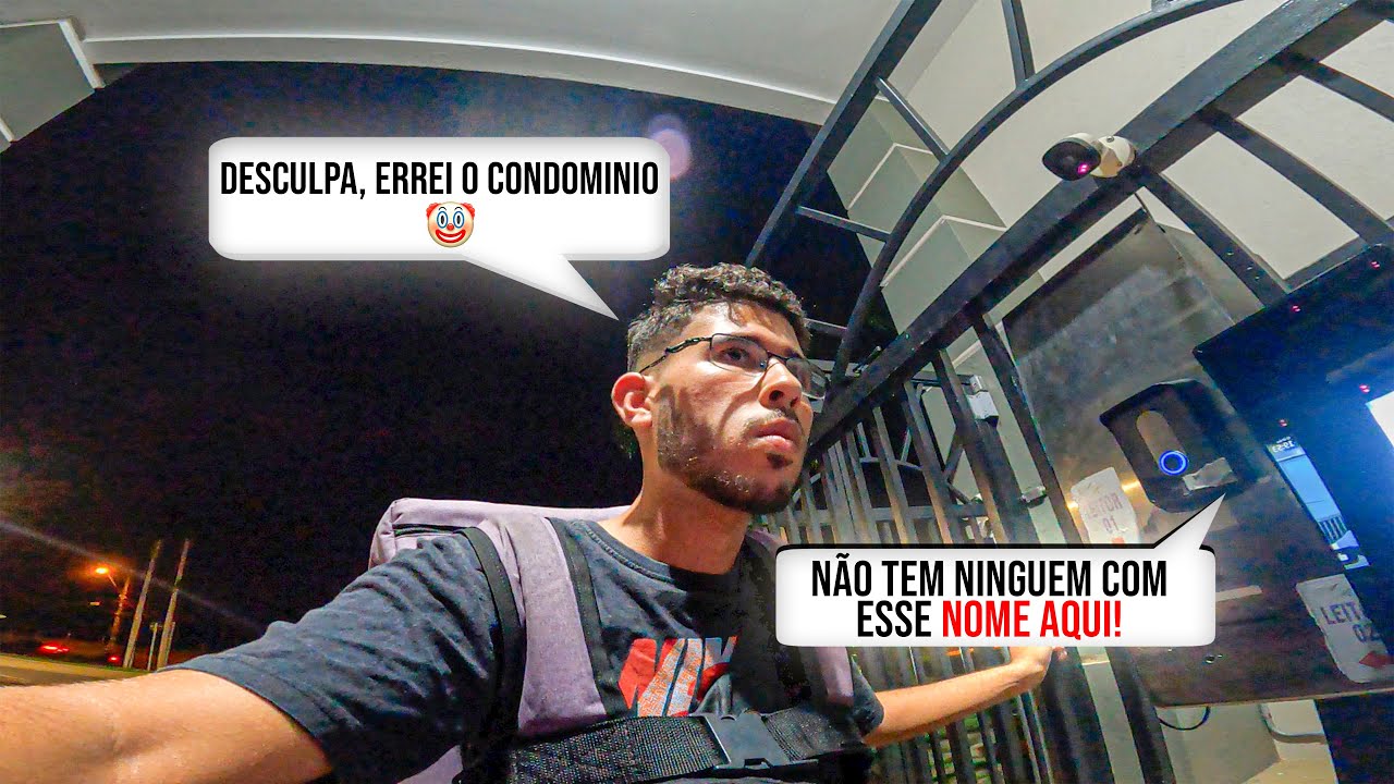 QUE VERGONHA!🤡 FUI FAZER UMA ENTREGA DE IFOOD ERREI O CONDOMINIO!
