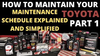 How to maintain your Toyota Part 1 : Engine oil and Filters