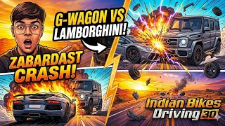 G-Wagon vs Lamborghini Crash Test 😱 Realistic Indian Driving Simulation