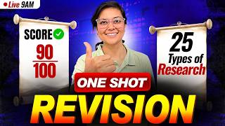 UGC NET Paper 1 | 25 Types of Research | One shot revision | Zero to JRF by Aditi Mam
