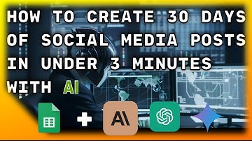 How to Create 30 Days of Social Media Posts in 3 Minutes Using GPT, Gemini, and 50+ AI Models