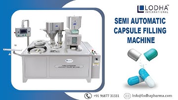 Semi Automatic Capsule Filling Machine