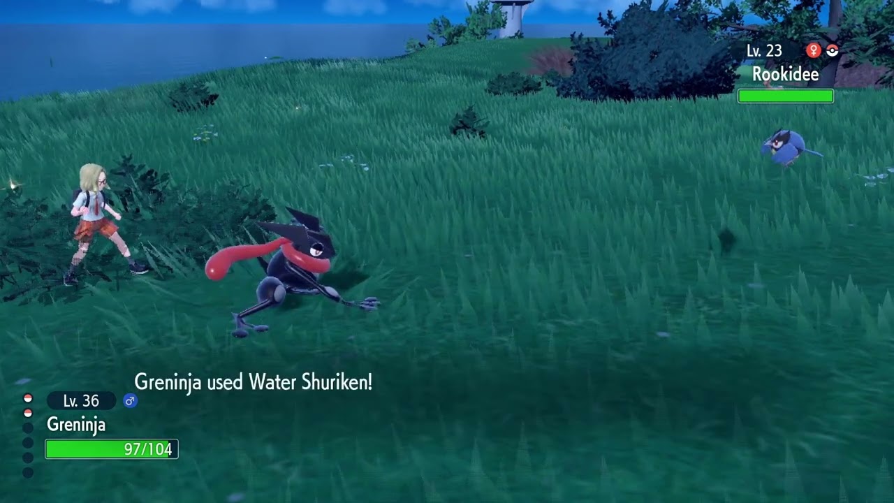 Pokémon Scarlet and Violet Water Shuriken Animation