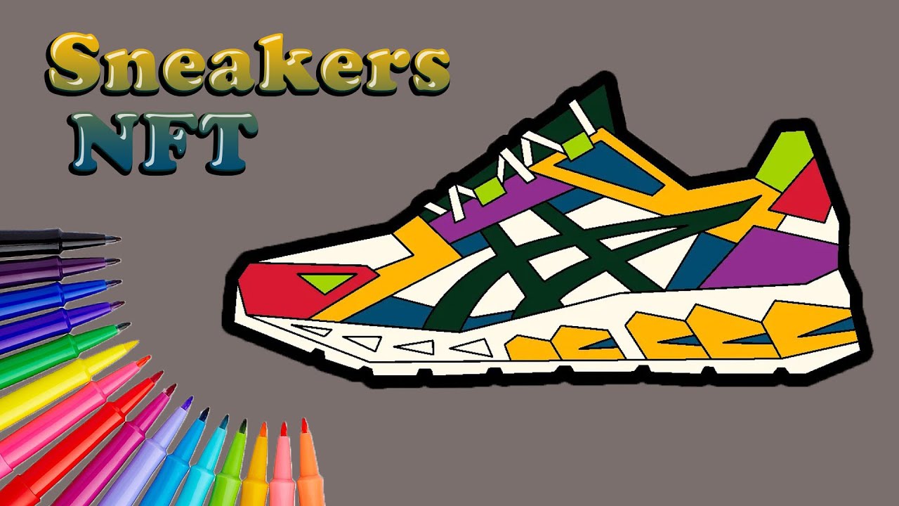 How to Draw a Sneakers NFT | NFT Sneakers Drawing With Me 
