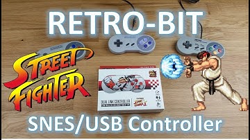 Retro-Bit Street Fighter II SNES & USB Dual Link Controller for PC / Mac / Super Nintendo!