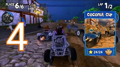 Beach Buggy Racing Gameplay Walkthrough Part 4 - Coconut Cup 4 - BOSS (Android)
