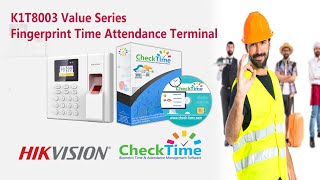 Hikvision With CheckTime Software K1T8003 Value Series Fingerprint Time Attendance Terminal screenshot 5