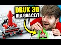 Zrobiłem GADŻETY DLA GRACZY na Drukarce 3D! *joystick na klawe*