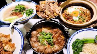 최고의 고기 국수! 대왕 소고기찜, 정통 고기 국수, 뚝배기 볶음국수, 만두 국수, Best Beef Noodles! Giant braised beef, Meat noodles