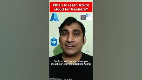 When you should start learning Azure as freshers?  #azure #shorts #shortvideo #azurefundamentals