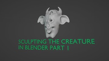 Sculpting of the Creature part 1 #blender #tutorial #3dsculpting #creature