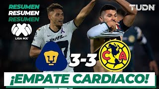 Resumen y Goles | Pumas 3  3 América | Liga Mx Clausura 2020  Jornada 9 | TUDN