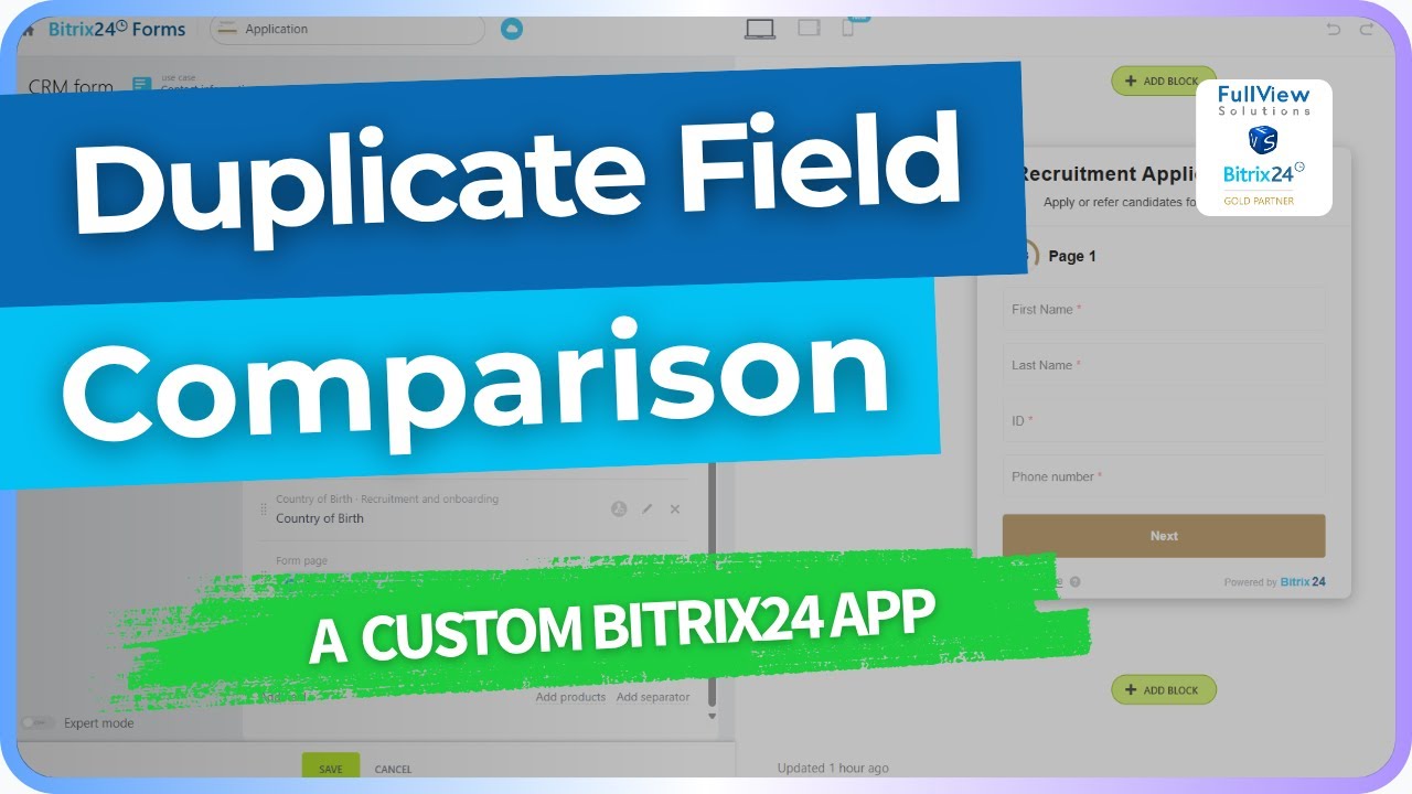 Bitrix24 Field Comparison Tool | Find & Fix Duplicate Fields Fast - YouTube