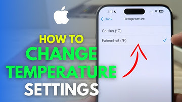 How To Change Temperature To Fahrenheit Or Celsius On iPhone