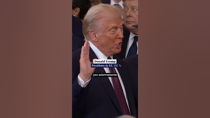 Donald Trump jura el cargo de presidente de Estados Unidos