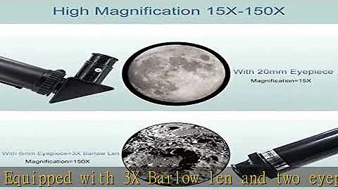 Telescope for Adults & Kids, 70mm Aperture Refractor Telescopes (15X-150X) for Astronomy Beginners,