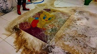 The  cuttest Rug EVER! () Satisfying carpet cleaning ASMR