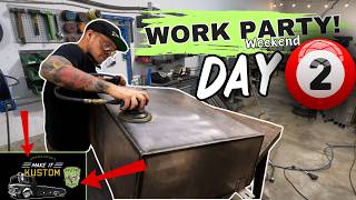 DAY-2 THRASH Weekend - PAINT PREP! MORE Welding \& Wrenching - RAMP TRUCK EP-22