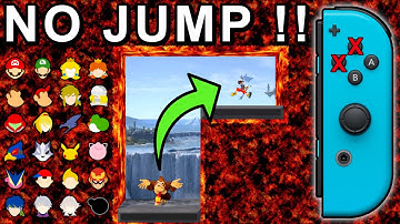Who Can Go Up Without Jumping? No Jump Challenge  - Super Smash Bros. Ultimate