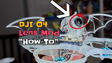 DJI O4 Wide Lens mod - How-To! (and ND Filter)