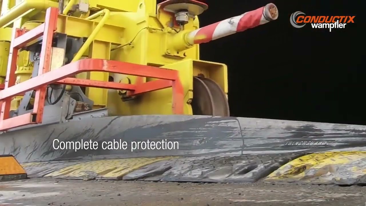 TrenchGuard Cable Protection System for crane main power cables in the port environment 1