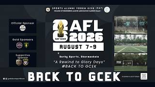 AFL 2026 | SPORTS ALUMNI FORUM GCEK | SAF | AFL 2026 | LIVE