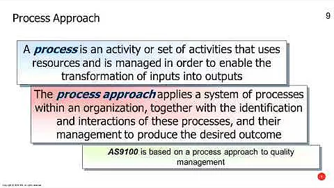 The process approach: effective application in aerospace