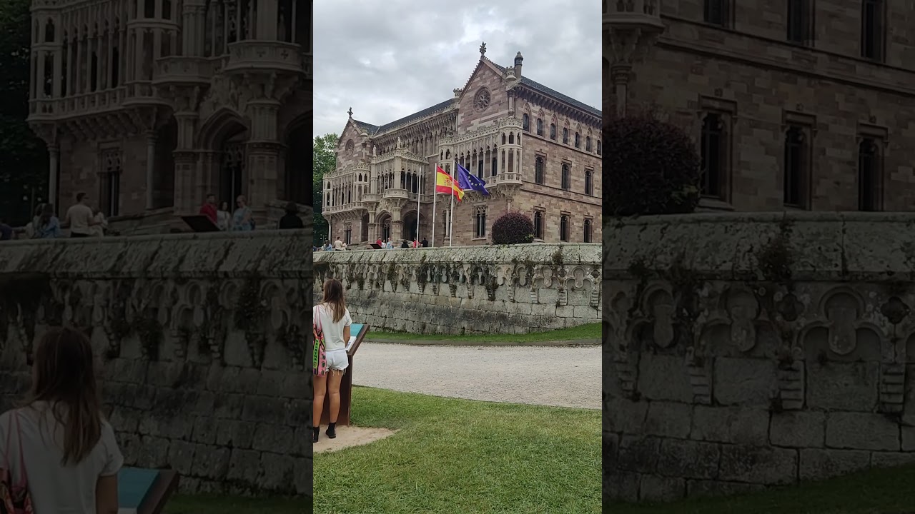 Palacio del marqués de Comillas , el mas bonito del mundo. #Cantabria #palacio #shorts