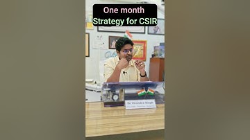 One Month Strategy for CSIR | By Virendra Singh | CSIR | GATE | DBT | ICMR #csir #icmr #jrf #gate